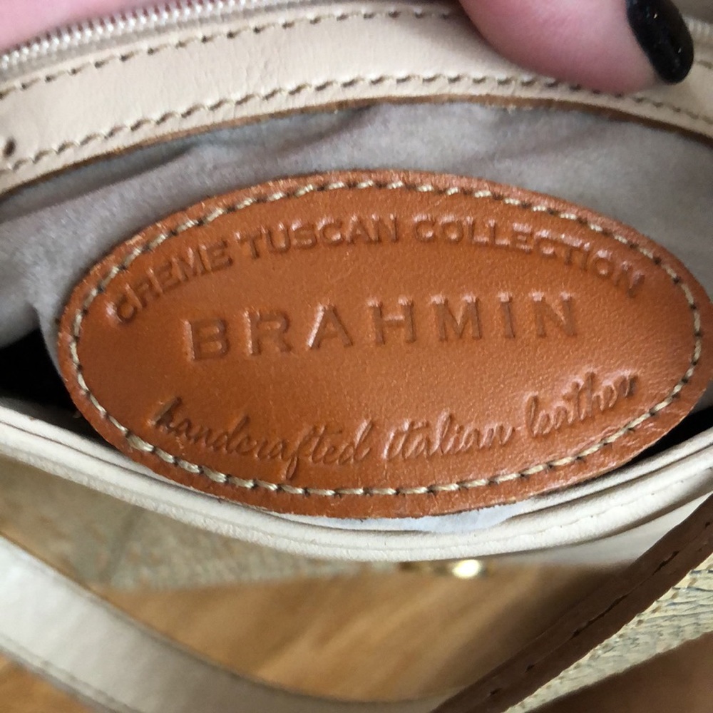 BRAHMIN CROC ITALIAN LEATHER SHOULDER PURSE - Picture 7 of 8
